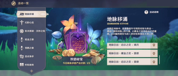 原神地脈移湧活動能不能使用濃縮樹脂