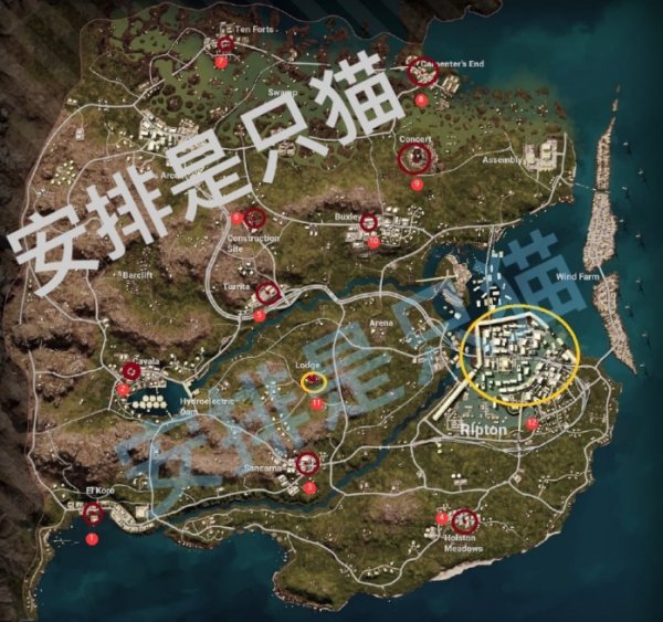 PUBG安全門鑰匙位置大全|帝斯頓24處安全門位置攻略