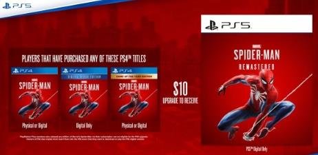PS5版《漫威蜘蛛俠》開放售賣 可花費10美元升級至PS5版