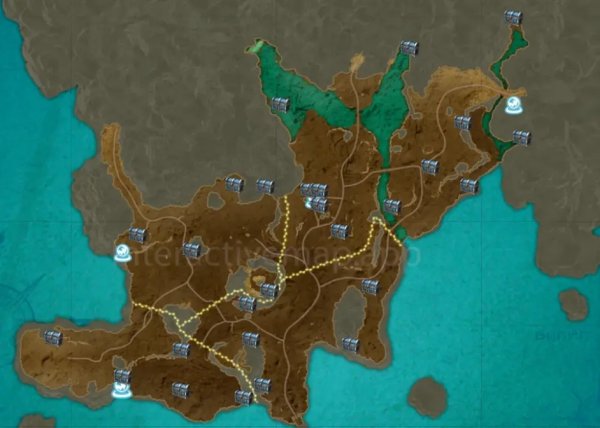 蔚藍色法則|全寶箱分布位置一例