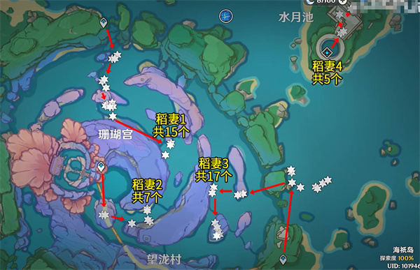 《原神》3.8版本珊瑚真珠最佳采集路線一覽
