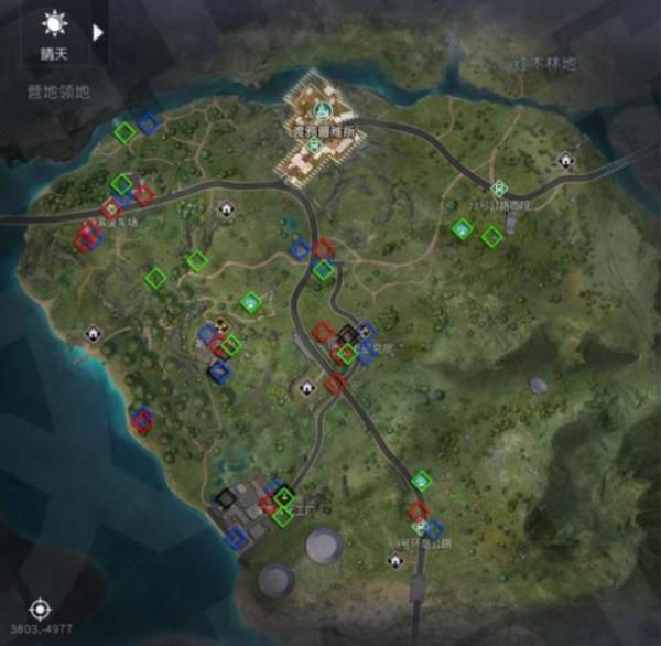 黎明覺醒|生機丘陵寶箱位置