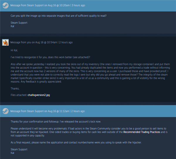 CSGO皮膚“複制品”再現?Steam客服再鬧烏龍