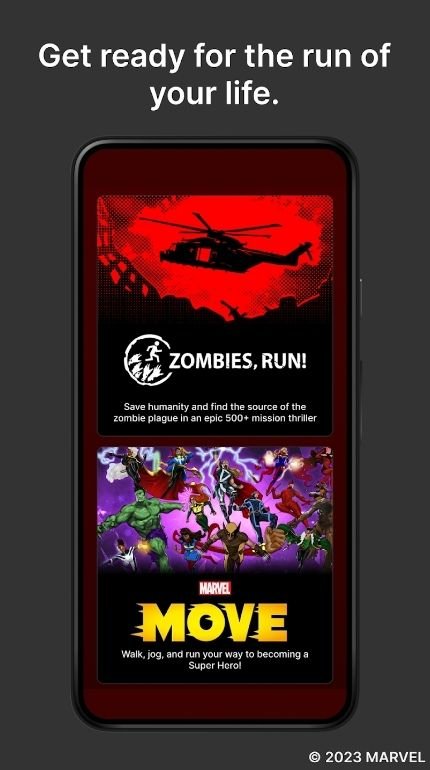 互動健身冒險遊戲《ZRX: Zombies Run + Marvel Move》於雙平台推出 透過鍛鍊享受漫威故事