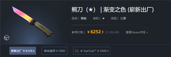 CSGO|熊刀漸層彩虹用什麼箱子抽