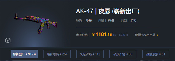 CSGO|AK47夜願價格介紹|AK47夜願開什么箱子