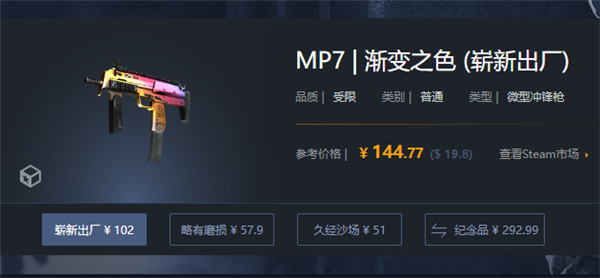 CSGO|MP7漸層多少錢|MP7漸層抽什麼箱子