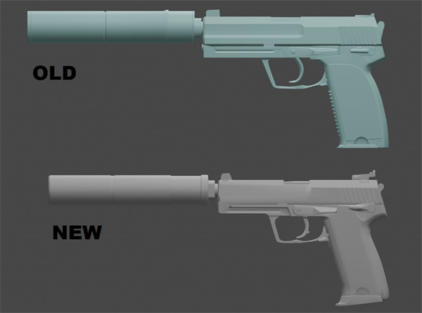 CS2|新舊版槍支模型對比 更清晰更好看
