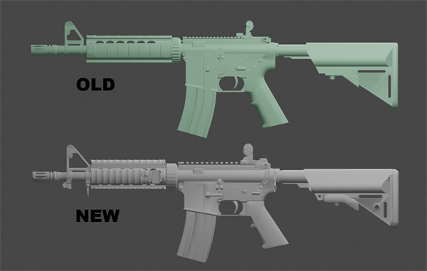 CS2|新舊版槍支模型對比 更清晰更好看