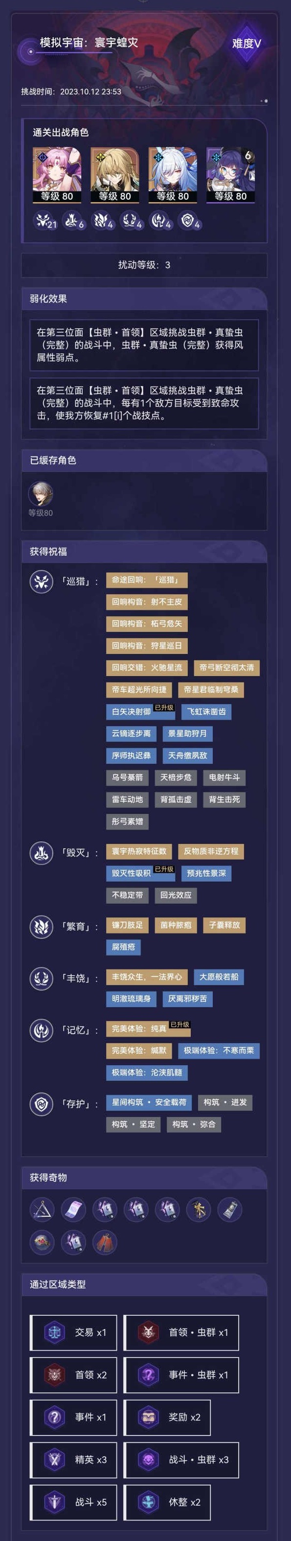 崩壞星穹鐵道低練度寰宇蝗災五通關攻略