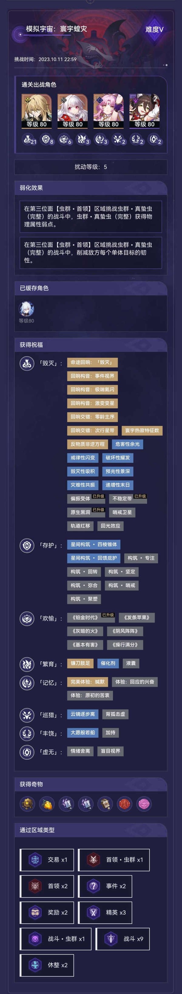 崩壞星穹鐵道低練度寰宇蝗災五通關攻略
