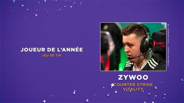 ZywOo當選Esports France最佳FPS選手