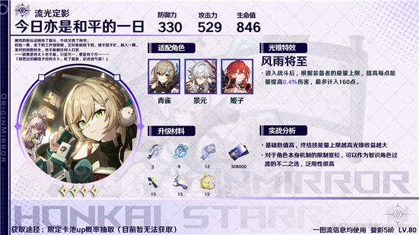 崩壞星穹鐵道銀枝光錐選擇推薦