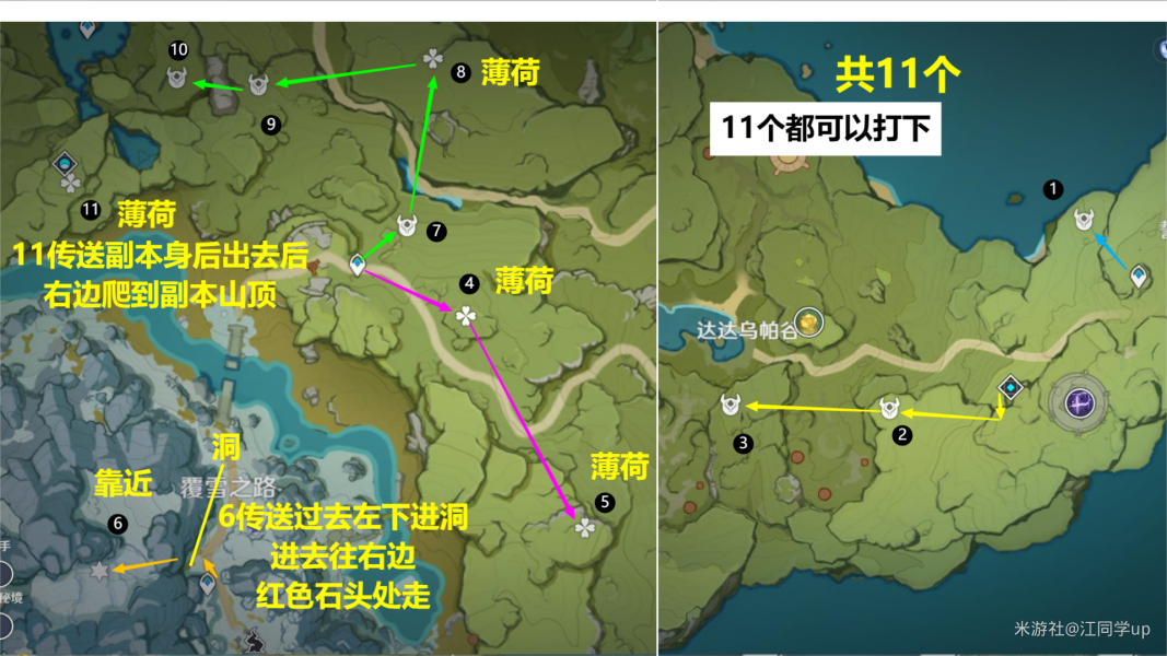 原神騙騙花最新採集路線匯總