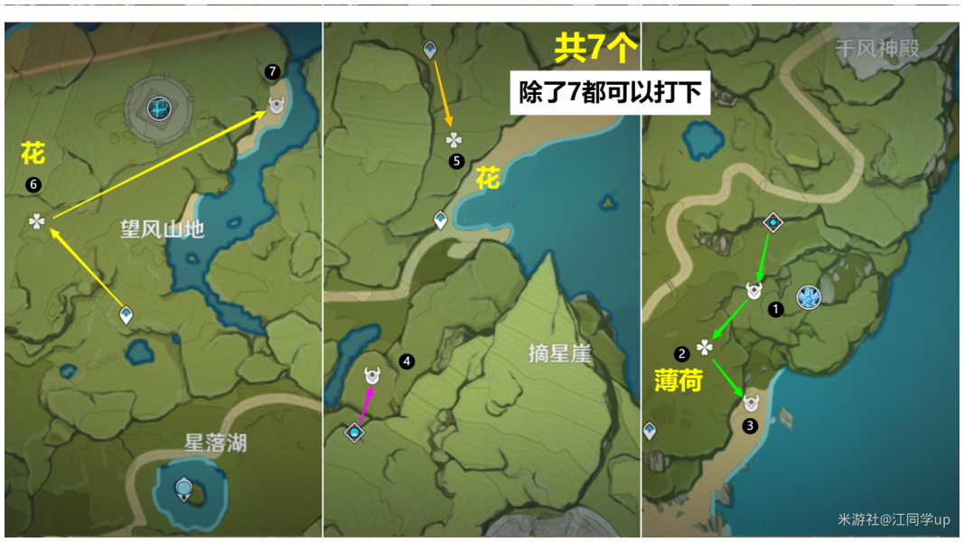 原神騙騙花最新採集路線匯總