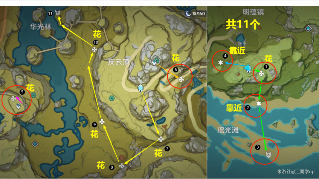 原神騙騙花最新採集路線匯總