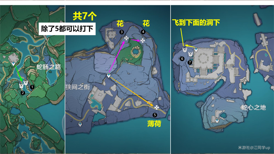 原神騙騙花最新採集路線匯總