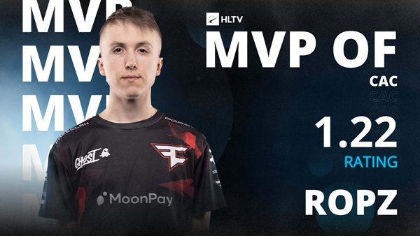 CS2|ropz收獲CAC 2023 MVP