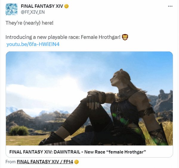 《最終幻想14》女性硌獅族正式亮相