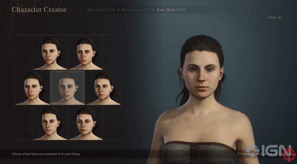 IGN《龍之信條2》捏臉實機演示發布 一覽角色創建系統