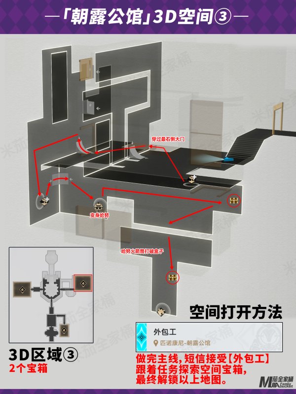 崩壞星穹鐵道|2.1朝露公館全寶箱位置一覽