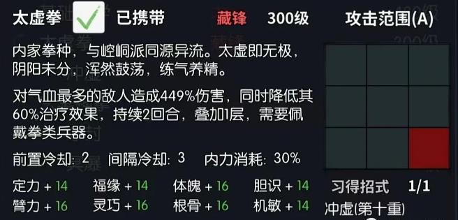 你的江湖|太虛拳獲取方法攻略