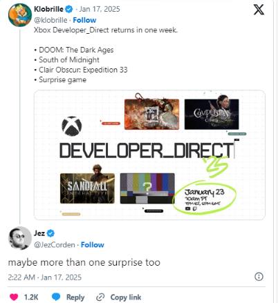 Xbox開發者直面會2025即將登場，傳將有神秘驚喜遊戲揭曉