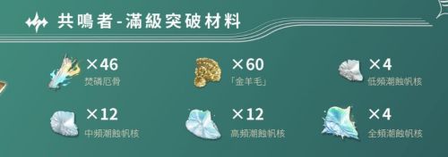 《鳴潮》夏空培養材料收集攻略