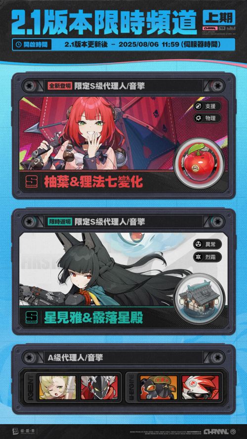 《絕區零》2.1版本限時頻道|柚葉登場星見雅複刻